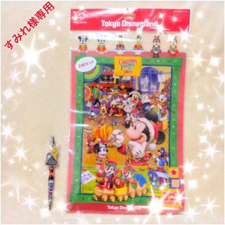 ディズニー(Disney)の[すみれ様専用] クリスマスクリアファイル大小セット+スターツアーズボールペン(ファイル/バインダー)