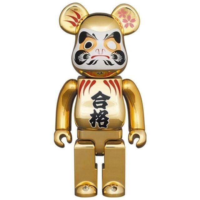 BE@RBRICK 達磨 合格 金メッキ 弐 100%/400%-