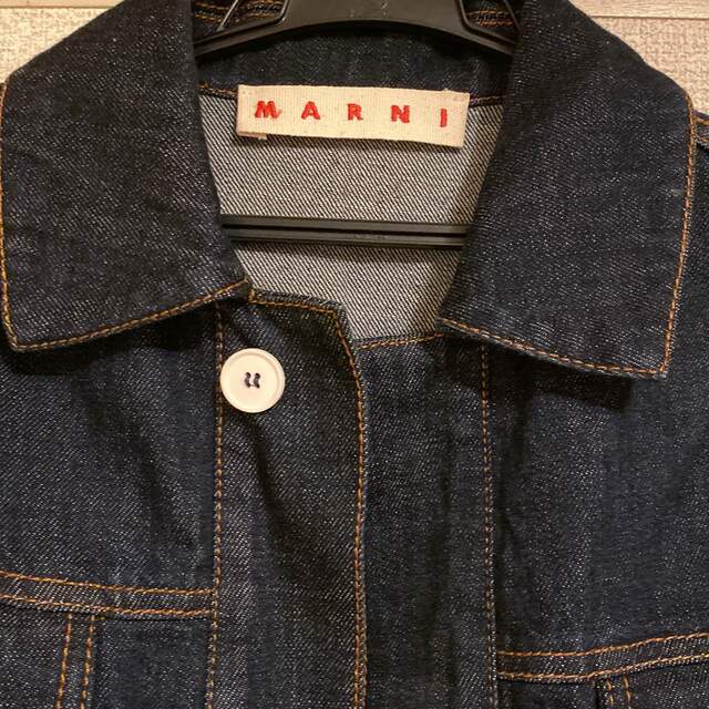 Marni(マルニ)のMARNI デニムジャケット　ショート丈 レディースのジャケット/アウター(Gジャン/デニムジャケット)の商品写真