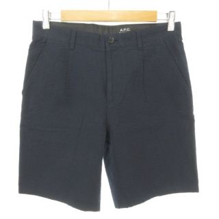 アーペーセー(A.P.C)のアーペーセー A.P.C. シアサッカーショーツ ネイビー XS (ショートパンツ)