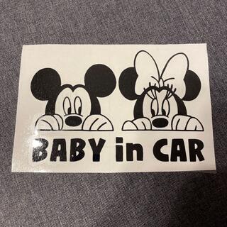ディズニー(Disney)のカッティングステッカー　車　ミッキー　ミニー　ディズニー(車外アクセサリ)