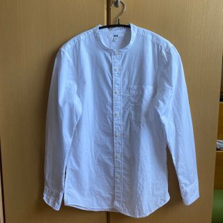 ユニクロ(UNIQLO)のユニクロ スタンドカラーシャツ 白 XS(シャツ)