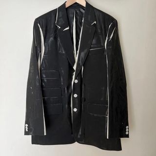 サカイ(sacai)のkudos BLACK IS MINDSET JACKET WHITE(テーラードジャケット)