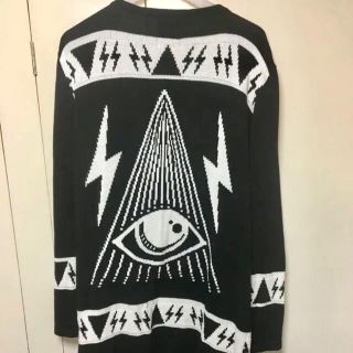 ユニフ(UNIF)の【希少】UNIF ユニフ　カーディガン　ブラック(カーディガン)