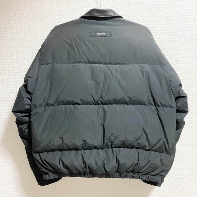 Supreme Leather Collar Puffy Jacket