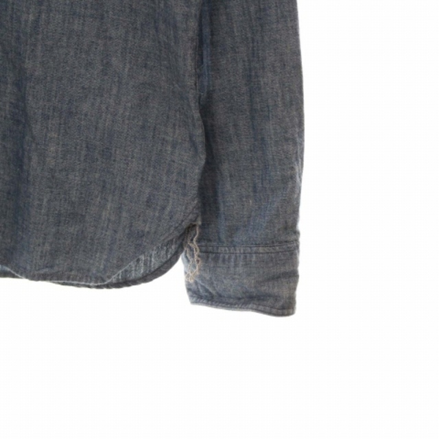 RRL(ダブルアールエル)のダブルアールエル ラルフローレン シャンブレーシャツ デニムシャツ 長袖 M 青 メンズのトップス(シャツ)の商品写真