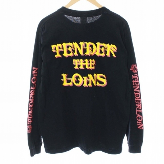 TENDERLOIN(テンダーロイン)のテンダーロイン Tシャツ カットソー ロンT クルーネック 長袖 XL 黒 メンズのトップス(Tシャツ/カットソー(七分/長袖))の商品写真