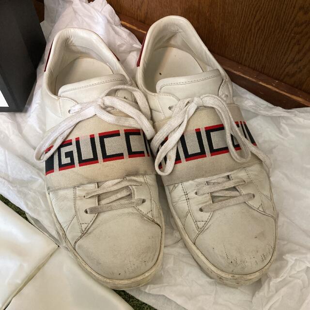 Gucci(グッチ)のGUCCI グッチ ロゴスニーカー ミケーレ 7 確実正規品 メンズの靴/シューズ(スニーカー)の商品写真