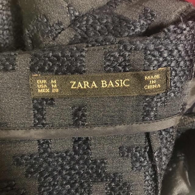 ZARA(ザラ)の【値下中】新品★ZARA BASIC★ひざ丈スカート★千鳥格子★ネイビー★M レディースのスカート(ひざ丈スカート)の商品写真