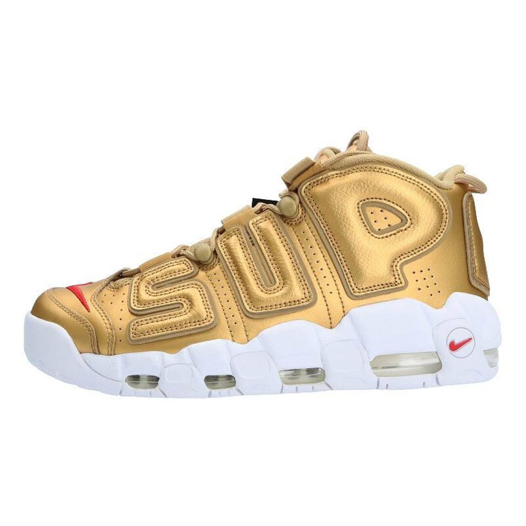 スニーカーシュプリーム ×ナイキ/NIKE 17SS AIR MORE UPTEMPO 902290-700 エアモアアップテンポスニーカー  メンズ 28cm