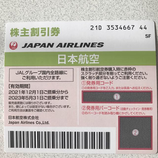 ジャル(ニホンコウクウ)(JAL(日本航空))のJAL (日本航空) 株主割引券(その他)