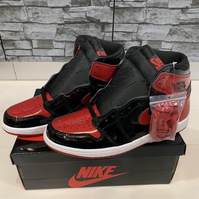 Nike Air Jordan 1 High OG "Bred Patent"メンズ