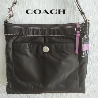 コーチ(COACH)のコーチ　ショルダーバッグ　ショルダー　バッグ　ナイロン　ブラック(ショルダーバッグ)