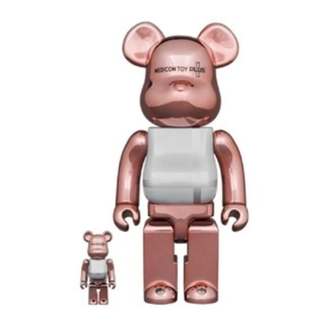 フィギュアBE@RBRICK 新品未使MEDICOM TOY PLUS PINK GOLD