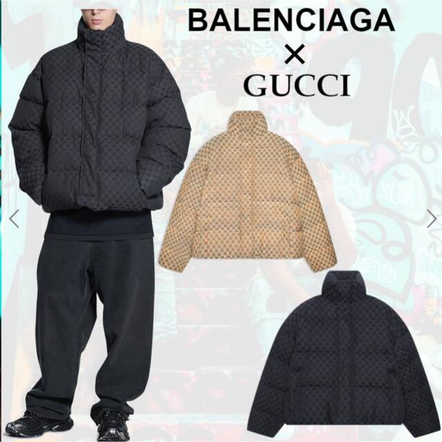 Balenciaga(バレンシアガ)の【新品・未使用】BALENCIAGA×GUCCI コラボダウン メンズのジャケット/アウター(ダウンジャケット)の商品写真