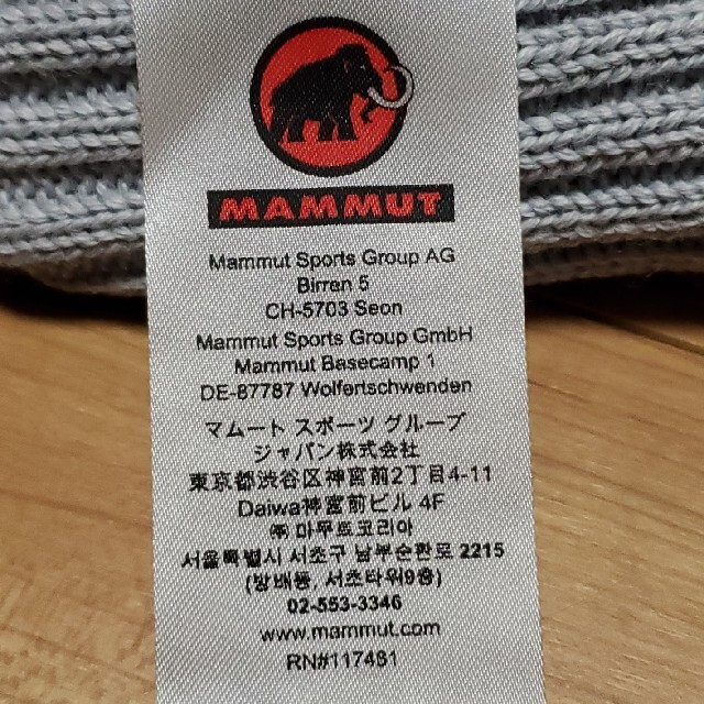 Mammut(マムート)の【再々値下げ】MAMMUT　ビーニー　ニット帽 スポーツ/アウトドアのアウトドア(登山用品)の商品写真