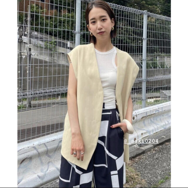 TODAYFUL Collarless Twill Vest ベスト