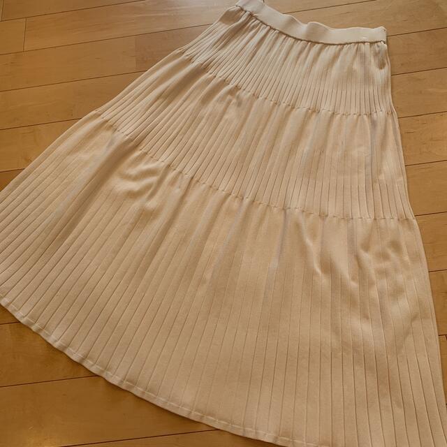 HUMAN WOMAN(ヒューマンウーマン)のヒューマンウーマン　ニットスカート  レディースのスカート(ロングスカート)の商品写真