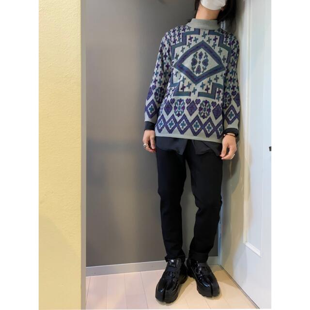 古着 柄 ニット セーターの通販 by shanti shop｜ラクマ ビンテージ 80s 90s デザイン ネイティブ 人気国産