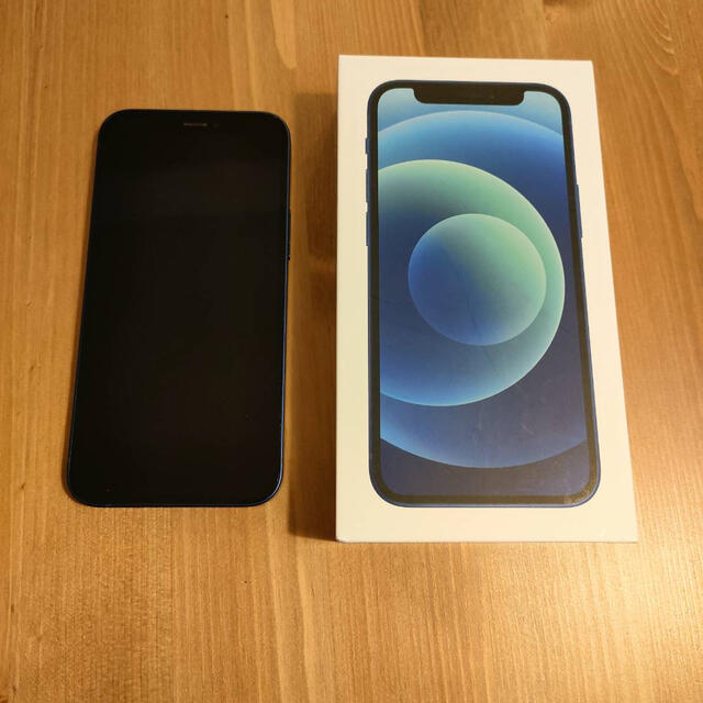 ☆美品☆iPhone12mini ブルーSIMフリー本体箱ケーブル付 ☆美品☆iPhone12mini ブルーSIMフリー本体箱ケーブル付