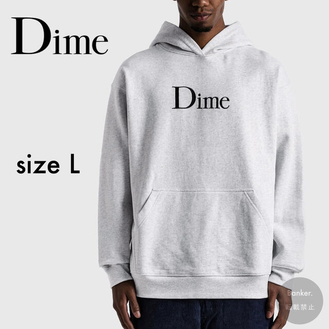 新品/Lサイズ》Dime LOGO パーカー スウェット スエット トレーナーの