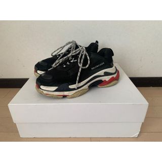 バレンシアガ(Balenciaga)のbalenciaga triple s 43 ブラックホワイト(スニーカー)