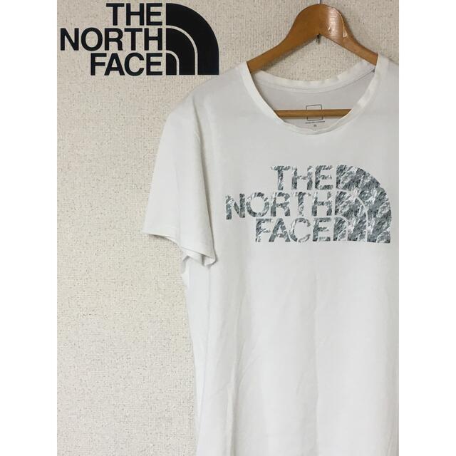 THE NORTH FACE(ザノースフェイス)のノースフェイス 両面プリント ビッグロゴ フロントロゴ  白 ホワイト XL メンズのトップス(Tシャツ/カットソー(半袖/袖なし))の商品写真