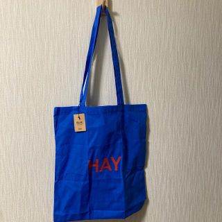 HAY 青トートバッグ(赤文字)(エコバッグ)