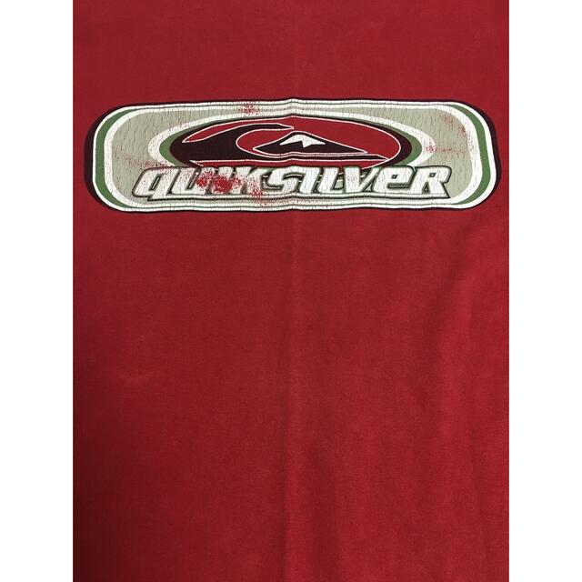 QUIKSILVER(クイックシルバー)のクイックシルバー アメリカ製 赤 レッド オールドサーフ L メンズのトップス(Tシャツ/カットソー(半袖/袖なし))の商品写真