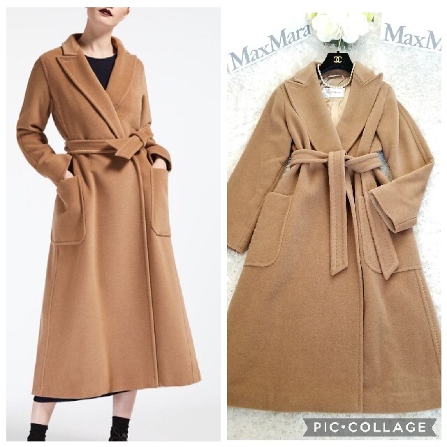 ☆新品同様☆Max Mara☆マックスマーラ☆キャメルコート 最新エルメス