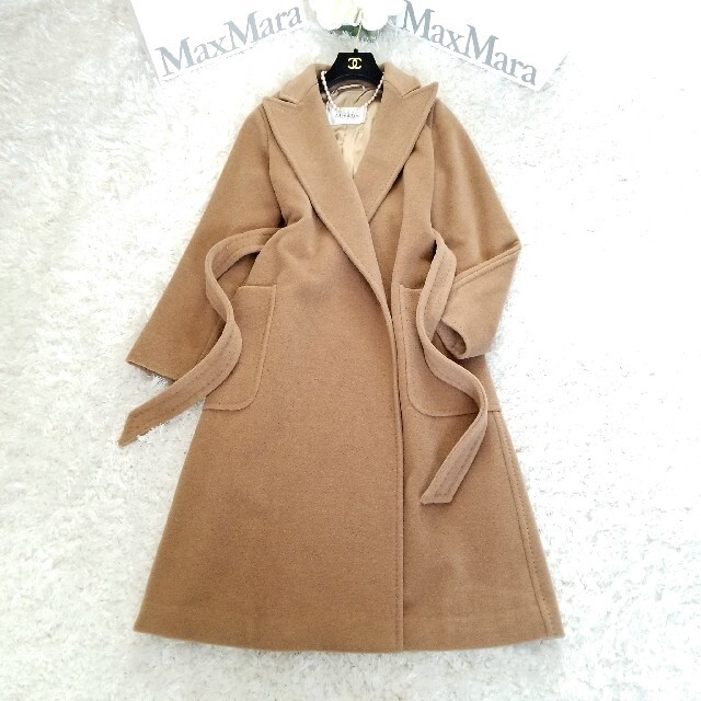 ☆新品同様☆Max Mara☆マックスマーラ☆キャメルコート 最新エルメス