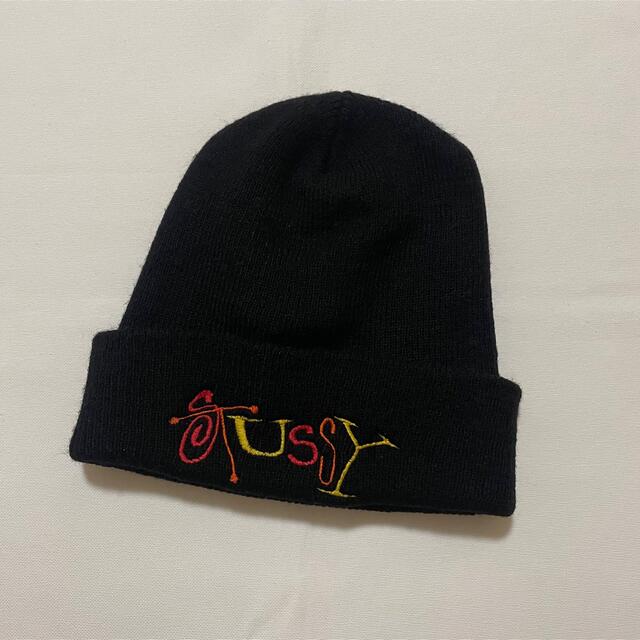 old stussy vintage ニットキャップ ビーニー 帽子 古着-