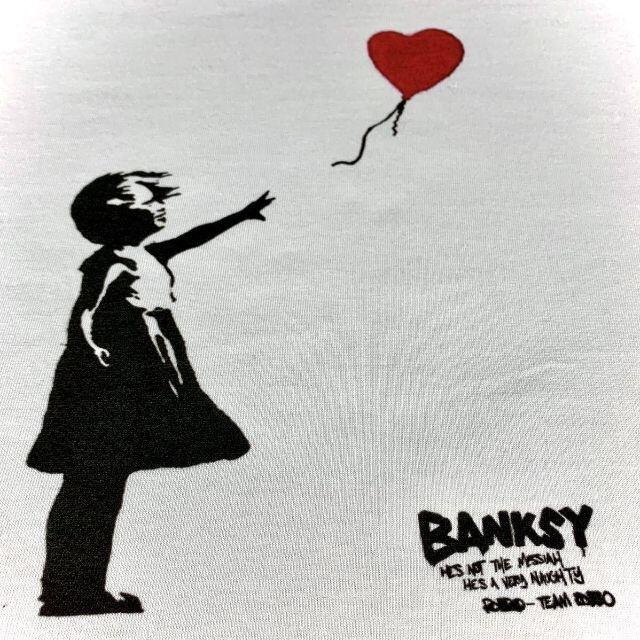 バンクシー展 限定長袖シャツ 風船 少女 バルーンガール BANKSY