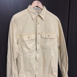 L.L.Bean - L.L.Bean マレーシア製 コットン長袖シャツ ライトイエロー
