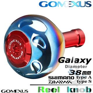 Gomexus【ゴメクサス】チタン製/GALAXYノブ/38mm/レッド(リール)