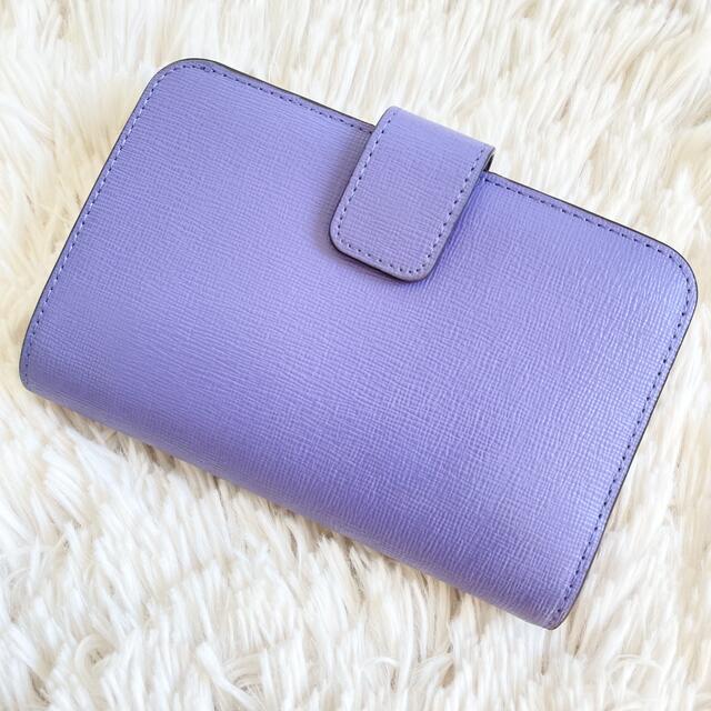 Furla(フルラ)のne.様専用 美品✨FURLA 二つ折り 財布 コンパクト レザー ラベンダー  レディースのファッション小物(財布)の商品写真