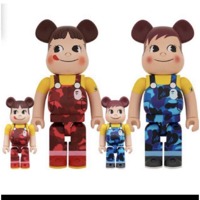 MEDICOM TOY(メディコムトイ)のBE＠RBRICK BAPE®ペコちゃん & ポコちゃん 100％ & 400％ エンタメ/ホビーのフィギュア(その他)の商品写真