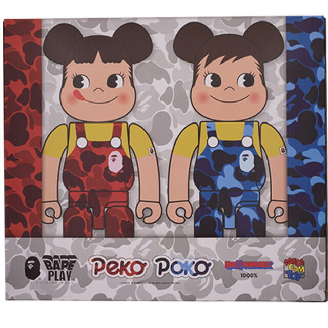 BE@RBRICK BAPE × ペコちゃん & ポコちゃん 1000% apovelprime.com.br