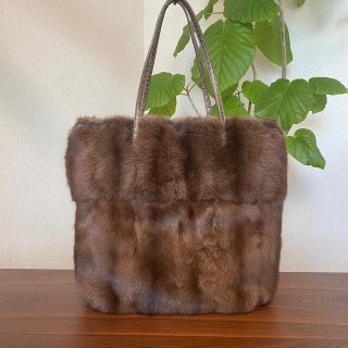 フェンディ(FENDI)の【希少品・美品】フェンディ　FENDI ファーバッグ　ミンク×スネーク(ハンドバッグ)