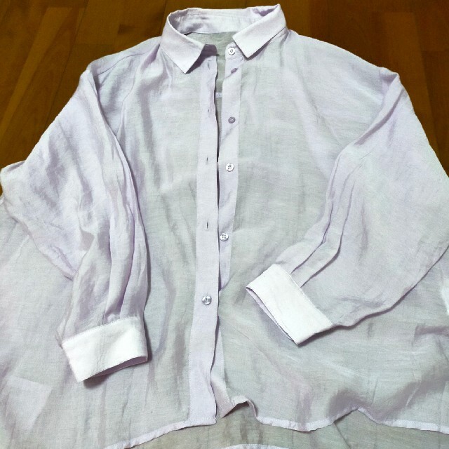 神戸レタス(コウベレタス)の神戸レタス　シアーシャツ レディースのトップス(シャツ/ブラウス(長袖/七分))の商品写真