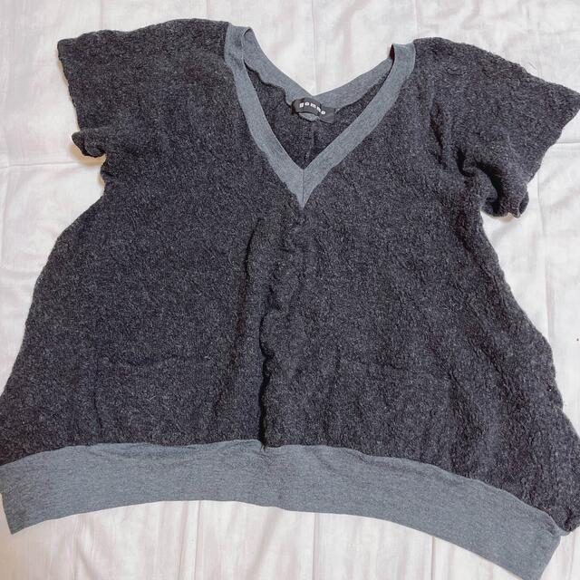 gomme(ゴム)のgomme ゴム セーター ニット 半袖 袖なし オーバーサイズ  新品 美品 レディースのトップス(ニット/セーター)の商品写真