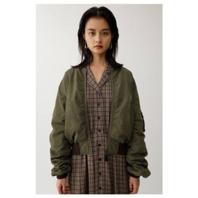 moussy(マウジー)のmoussy MA-1 ブルゾン カーキ レディースのジャケット/アウター(ブルゾン)の商品写真