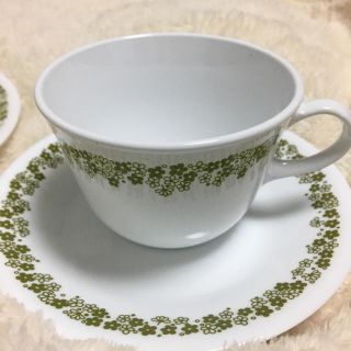 コレール(CORELLE)のオールドパイレックス（コレール）カップ&ソーサー2客(食器)