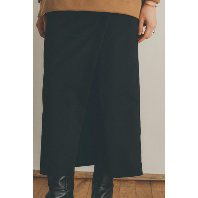 ロングスカートクラネ　CLANE SLANT SLIT STRAIGHT SKIRT