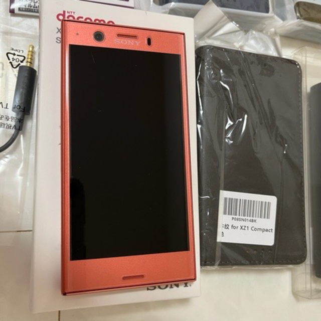 スマートフォン/携帯電話未使用品　超美品　Xperia xz1 compact so-02k ピンク