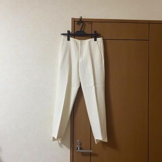 スピックアンドスパン(Spick & Span)の【セール開催中】NOBLE ヘム・ホワイトパンツ(クロップドパンツ)