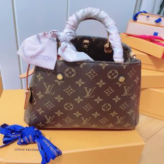 ルイヴィトン(LOUIS VUITTON)のLOUIS VUITTON☆モンテーニュbb バンドー付き(ハンドバッグ)