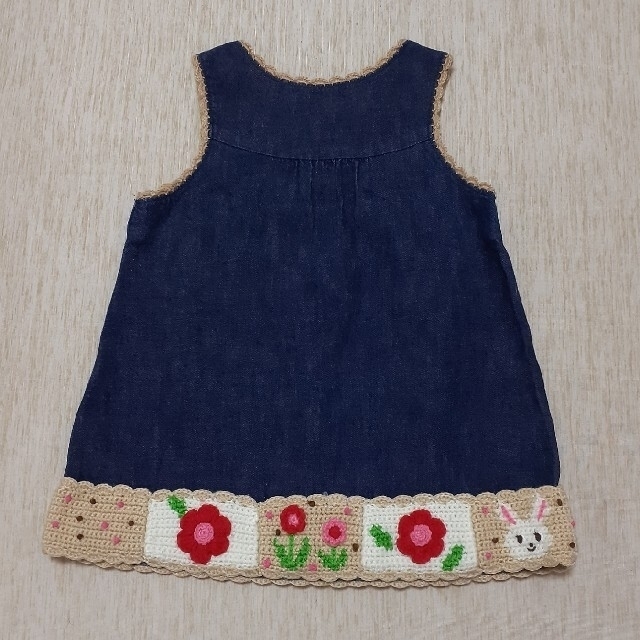 mikihouse(ミキハウス)の専用[80]美品MHジャンパースカート キッズ/ベビー/マタニティのベビー服(~85cm)(ワンピース)の商品写真