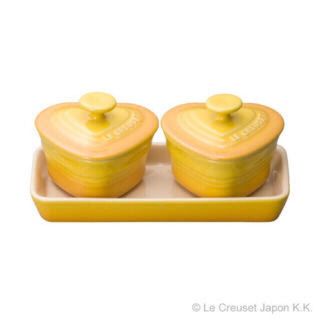 ルクルーゼ(LE CREUSET)の最終値下げ ルクルーゼ  le creuset ラムカン イエローハート(食器)