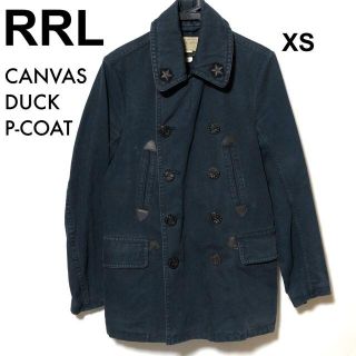RRL キャンバスダック Pコート XS 紺/ダブルアールエル 流し入れ RRL キャンバスダック Pコート XS 紺/ダブルアールエル 流し入れ